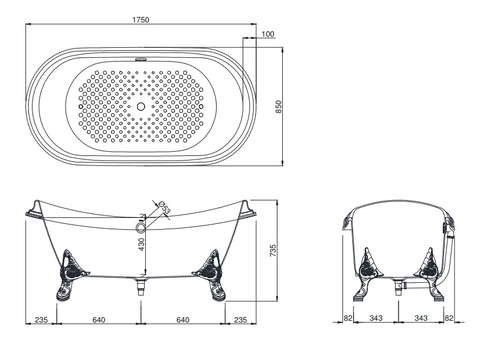 Bồn Tắm TOTO FBY1756PTNE#W