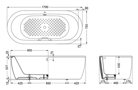 Bồn Tắm TOTO FBYN1716CPTE#W