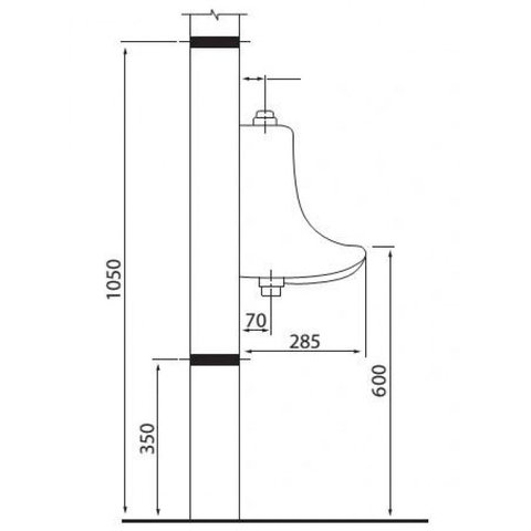 Bồn Tiểu Nam Treo Tường VIGLACERA TT1