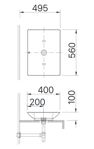 Lavabo đặt bàn INAX AL-S610V