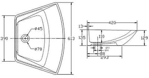 Lavabo Đặt Bàn VIGLACERA CD17 Nano Titan