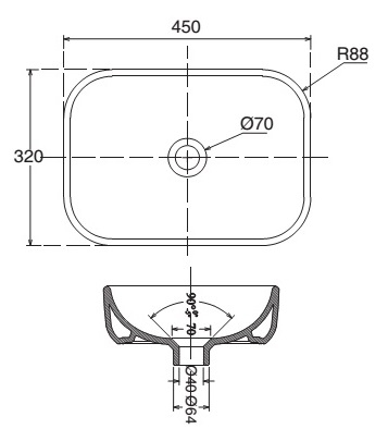 Lavabo Đặt Bàn VIGLACERA V25 Nano Titan