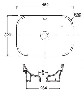 Lavabo Đặt Bàn VIGLACERA N V27ano Titan