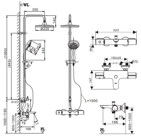 Sen cây nhiệt độ nóng lạnh INAX BFV-3415T-9C