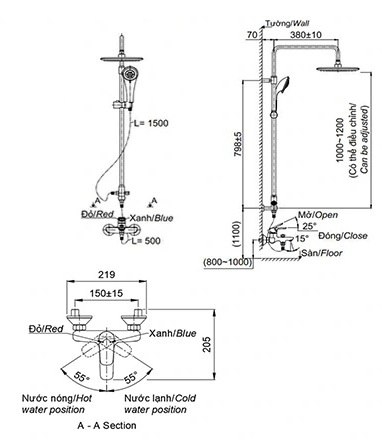 Sen Tắm Nóng Lạnh VIGLACERA VG532.1