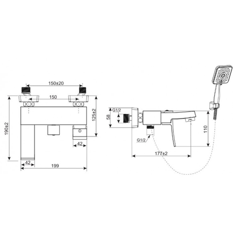 Sen Tắm Nóng Lạnh INAX BFV- 403S