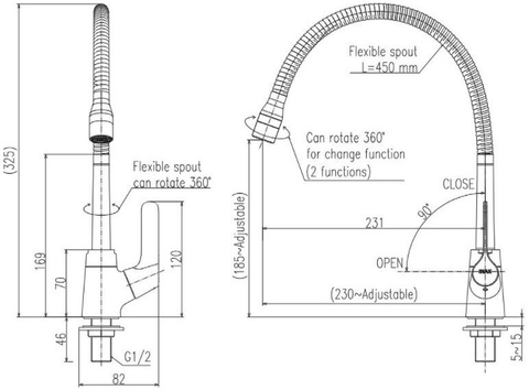 Vòi Rửa Chén Lạnh INAX SFV-18
