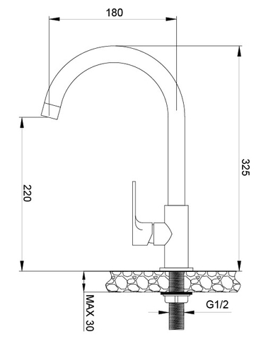 Vòi rửa chén Malloca K1603CL
