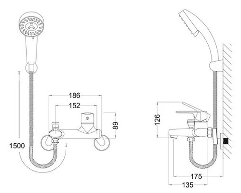 Sen Tắm Nóng Lạnh Sơn Trắng Bát Sen Tròn 3 chế độ CAESAR S433CW