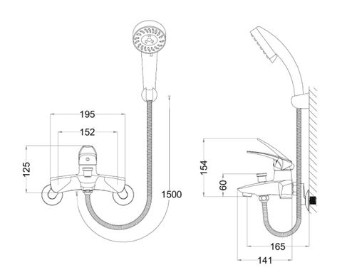 Sen Tắm Nóng Lạnh Bát Sen 3 chế độ CAESAR S173C