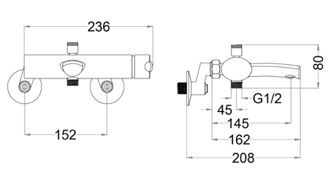 Sen Tắm Nóng Lạnh Bát Sen Tròn 1 chế độ CAESAR S543C