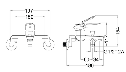 Sen Tắm Nóng Lạnh Bát Sen Tròn 3 chế độ CAESAR S743C