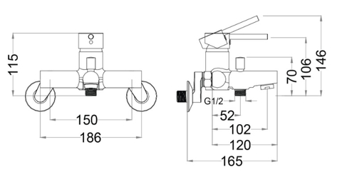 Sen Tắm Nóng Lạnh Bát Sen 3 chế độ CAESAR S353C