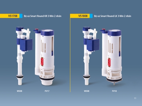 Bộ xả bồn cầu VS1708N két rời cao cấp