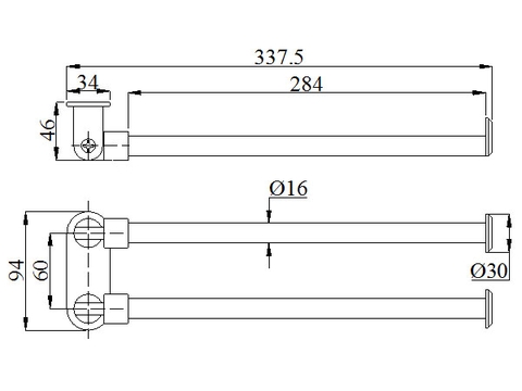 Máng Khăn BAO BN130