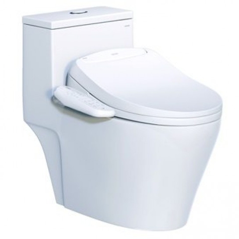 Bồn cầu 1 khối nắp Điện Tử CAESAR CD1356+TAF400H