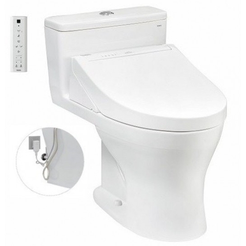 Bồn Cầu 1 Khối Nắp Điện Tử TOTO MS855DW14