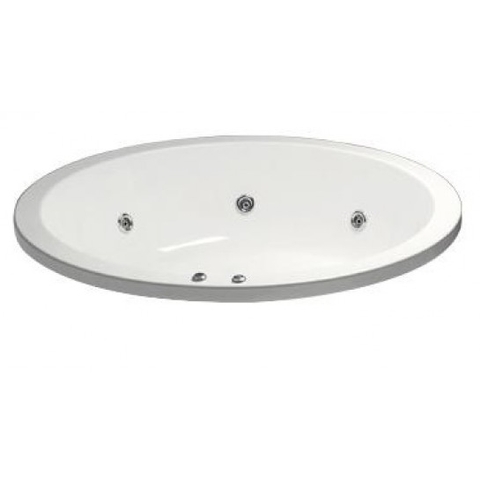 Bồn tắm massage tròn không chân yếm 1790cm CAESAR MT6470A