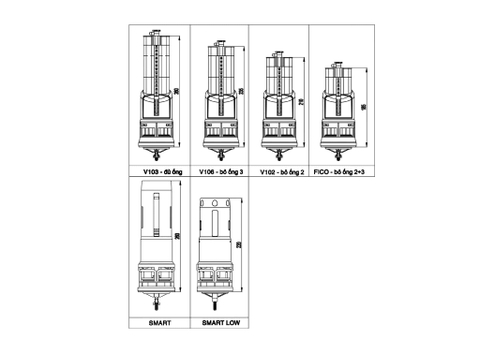 Trụ xả FV18, FV22 liền khối cao cấp