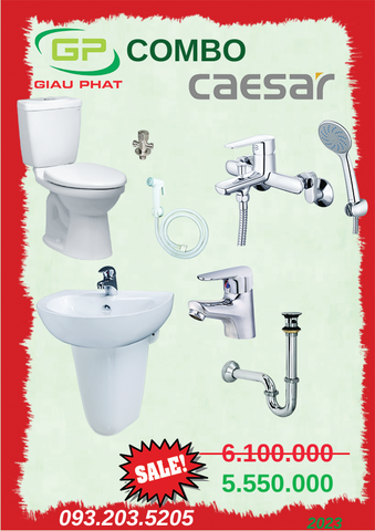 Combo thiết bị vệ sinh CAESAR
