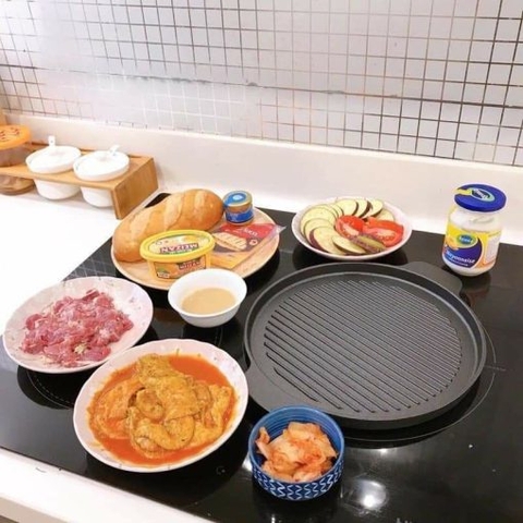 Chảo gang nướng Rapido RG26-RF tròn