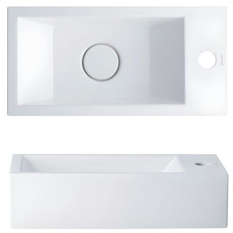 Lavabo Treo Tường Chữ Nhật Nhỏ CAESAR LF5239S