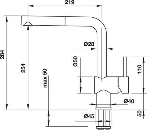 Vòi rửa chén nóng lanh HAFELE Blanco Linus-S