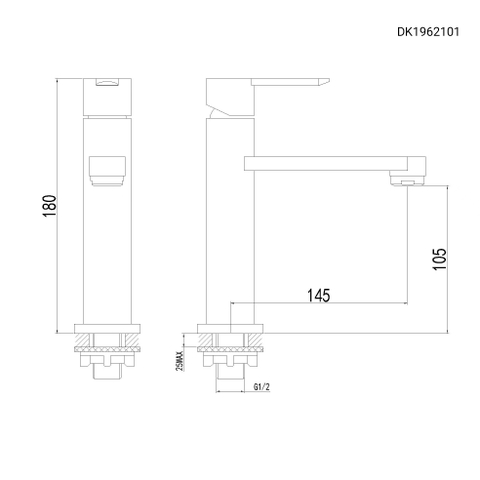 Vòi lavabo lạnh DK 1962101