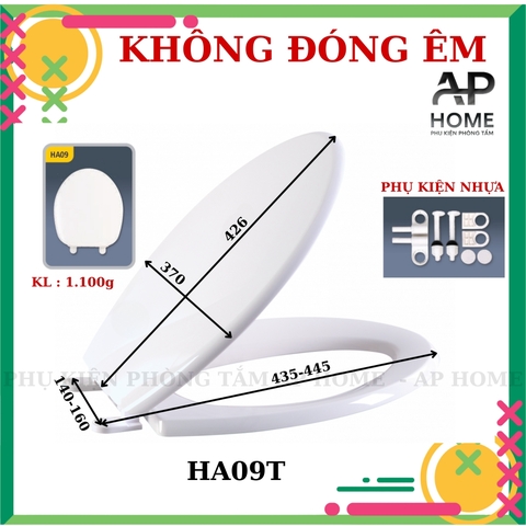 Nắp bồn cầu HA09T không êm