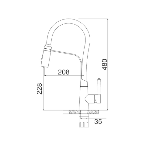 Vòi rửa chén Malloca K596S