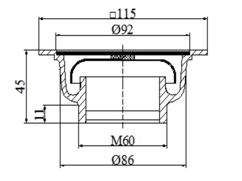 Phễu Thoát Sàn BAO LG-11760