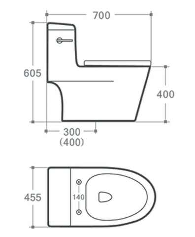 Bồn Cầu 1 Khối LUXTA LT110
