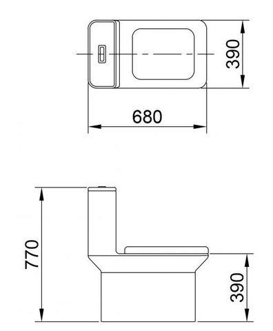 Bồn Cầu 1 Khối LUXTA LT102