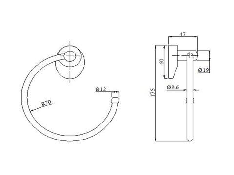 Vòng Treo Khăn BAO M1-1004