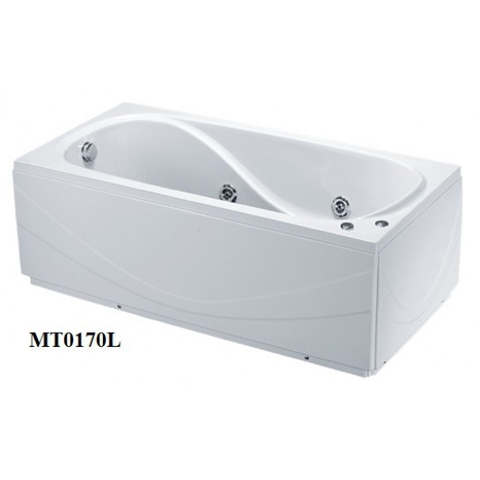 Bồn Tắm Massage Chân Yếm Trái CAESAR 1710cm MT0170L(R)