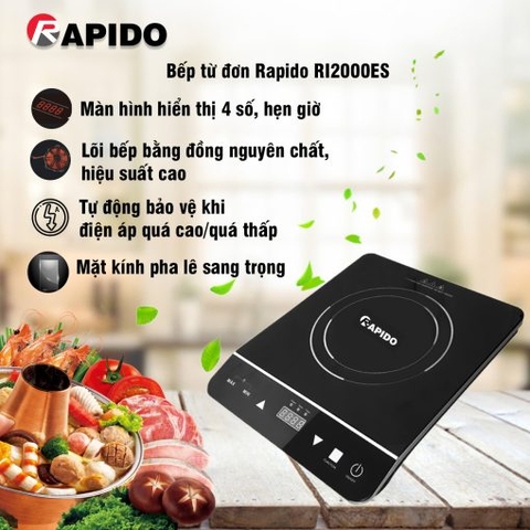 Bếp từ đơn Rapido RI2000ES