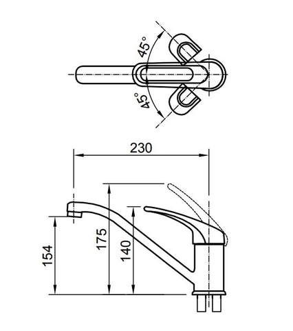 Vòi Rửa Chén Nóng Lạnh INAX SFV-212S
