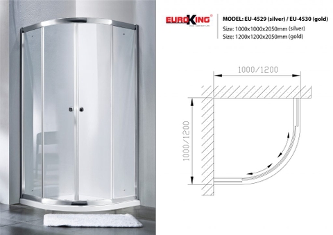 Phòng tắm vách kính EU-4530