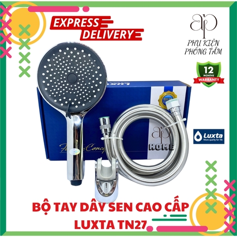 Tay sen tắm cao cấp nhựa ABS mạ chrome 3 chế độ LUXTA TN27