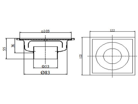 Phễu Thoát Sàn BAO TS-1212