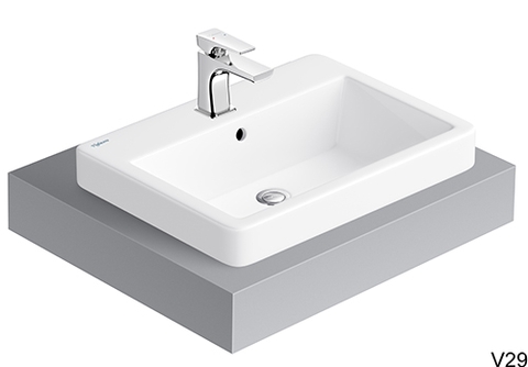 Lavabo Đặt Bàn VIGLACERA V29 Nano Titan