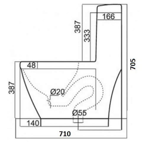 Bồn cầu 1 Khối Viglacera V35 Nắp Êm V86 + Vòi Xịt VG826