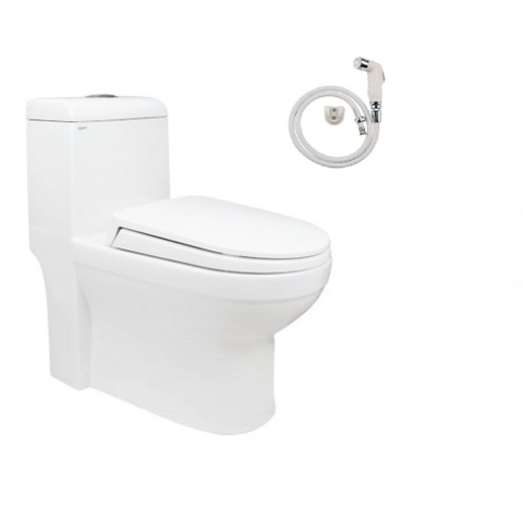 Bồn cầu 1 Khối Viglacera V41 Nắp Êm + Vòi Xịt VG826