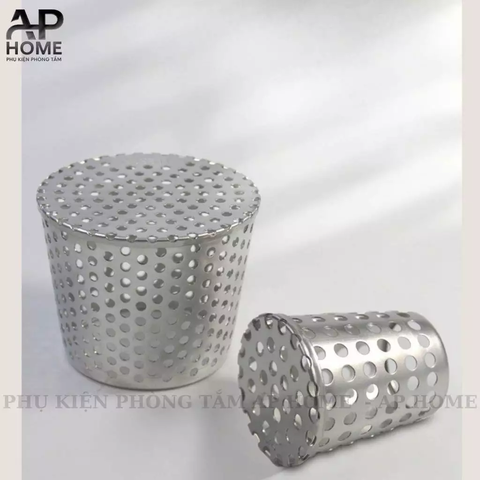 Lồng inox 304 lưới lọc thoát nước chống chuột chống chim chống rác cho ống thoát nước tường hoặc sàn - Phi 60