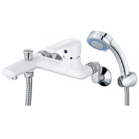 Sen Tắm Nóng Lạnh Sơn Trắng Bát Sen Tròn 3 chế độ CAESAR S433CW