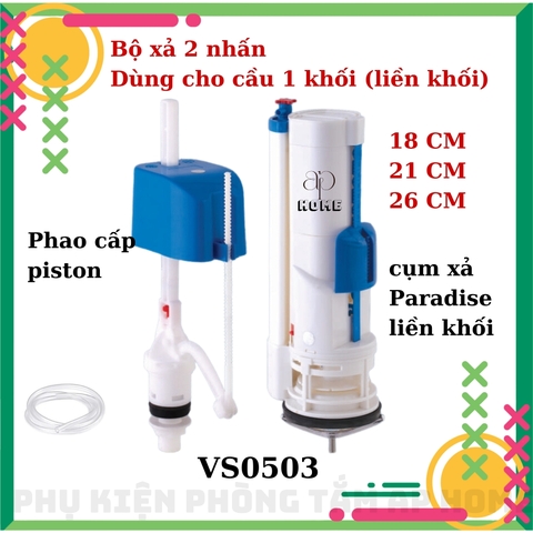Bộ xả bồn cầu VS0507N liền khối