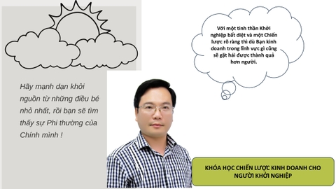 KHÓA HỌC CHIẾN LƯỢC KINH DOANH CHO NGƯỜI KHỞI NGHIỆP