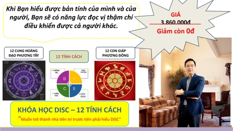 KHÓA HỌC DISC – 12 TÍNH CÁCH