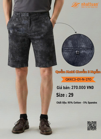Quần Kaki Chuẩn 3-01 Ngắn 270