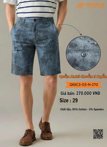 Quần Kaki Chuẩn 3-03 Ngắn 270